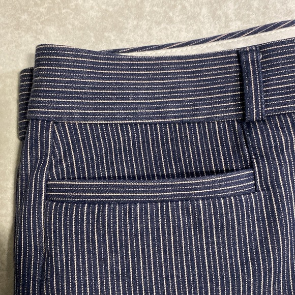 Banana Republic Factory Navy and Tan Pinstripe Pant - Picture 7 of 7